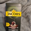 Отзыв о Капсулы Jacobs Espresso Intenso 10: На работе стоит кофемашина, покупаем капсулы по очереди.