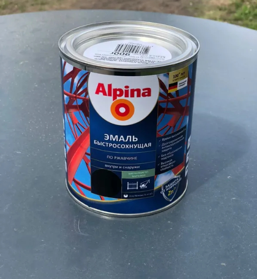 Alpina краски - Эмаль Alpina 3 в 1 по ржавчине быстросохнущая: надежная краска по ржавчине
