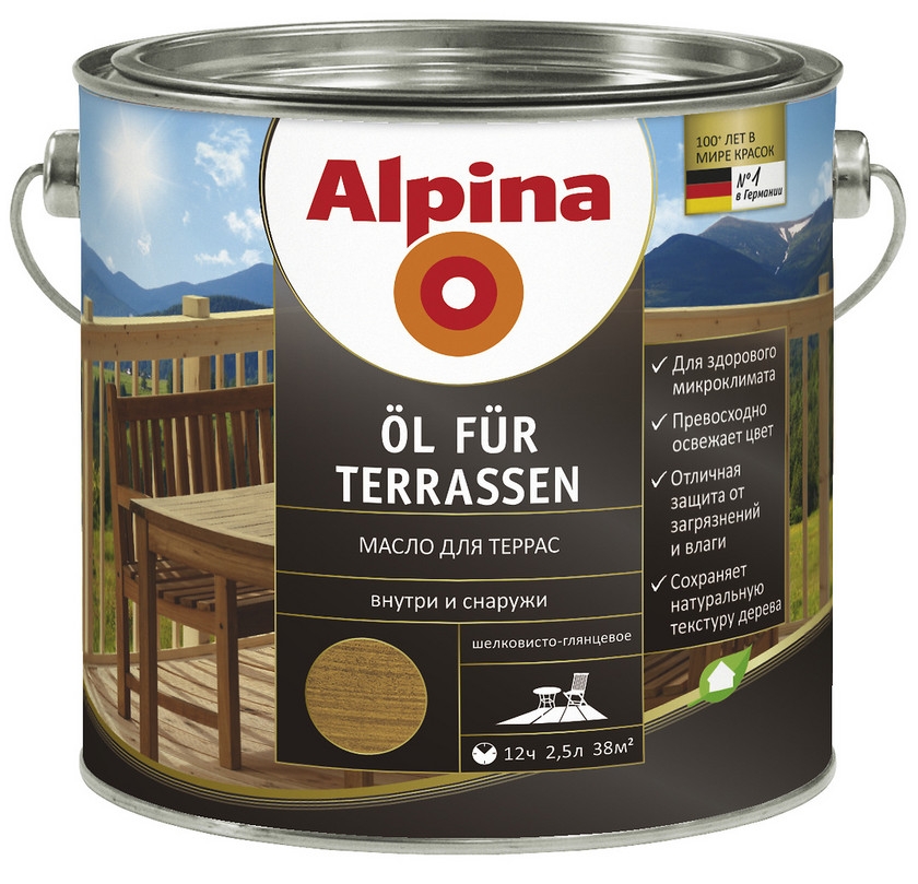 Alpina краски - Отличное масло для дерева!