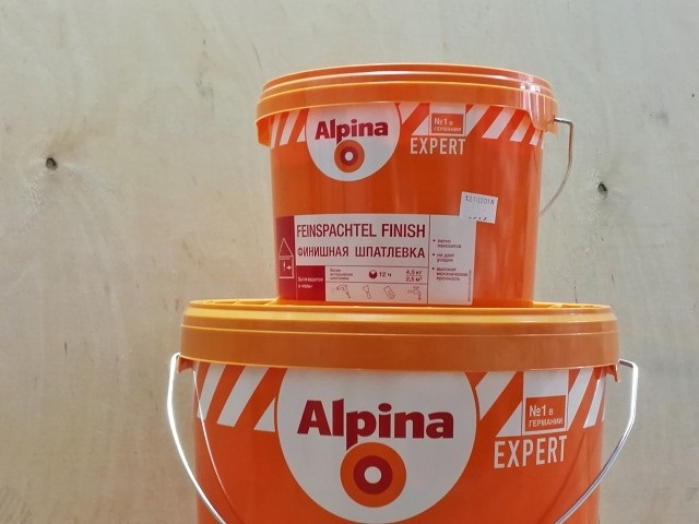 Alpina краски - Финишная шпатлевка Alpina FEINSPACHTEL Finish (файншпахтель финиш)