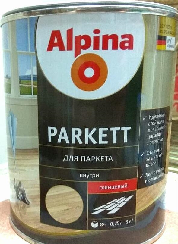 Alpina краски - ак для паркета Alpina Parkett - Лидер с немецким качеством! Подробнее
