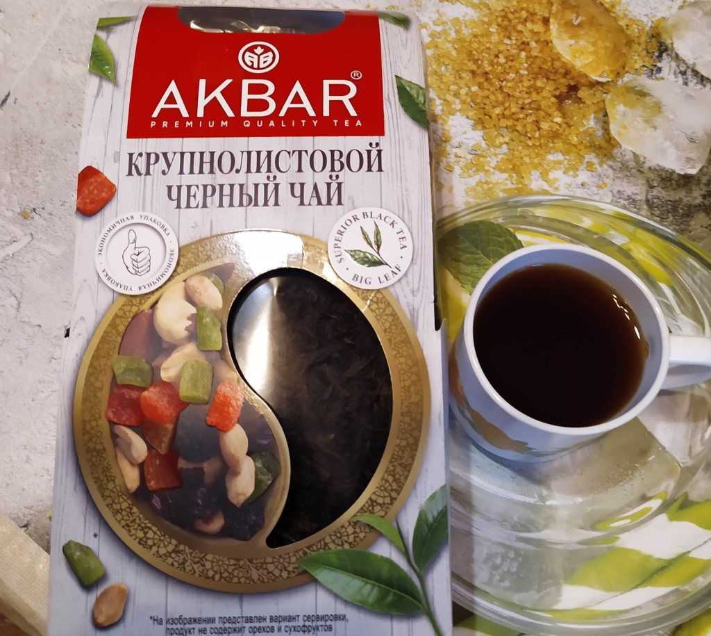 Чай Акбар крупнолистовой - Чай Akbar Корзинка черный крупнолистовой